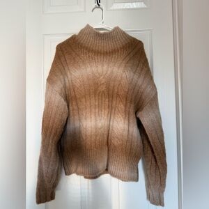 Banana Republic Brown Ombre Turtleneck Sweater